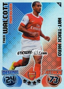 Sticker Theo Walcott - English Premier League 2010-2011. Match Attax Extra
 - Topps