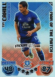 Sticker Tim Cahill - English Premier League 2010-2011. Match Attax Extra
 - Topps