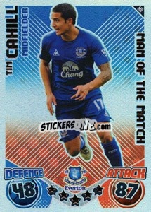 Sticker Tim Cahill - English Premier League 2010-2011. Match Attax Extra
 n. M8 - Topps