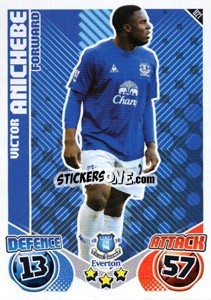 Cromo Victor Anichebe - English Premier League 2010-2011. Match Attax Extra
 - Topps