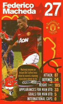 Sticker Federico Macheda - Manchester United 2012-2013
 n. 13 - Top Trumps