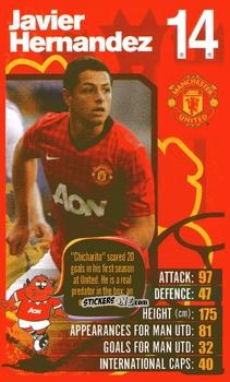 Sticker Javier Hernandez - Manchester United 2012-2013
 n. 14 - Top Trumps
