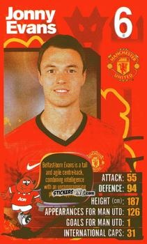 Sticker Jonny Evans - Manchester United 2012-2013
 n. 15 - Top Trumps