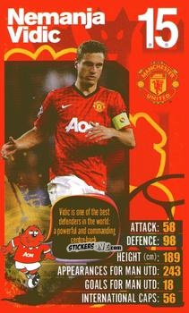 Cromo Nemanja Vidic - Manchester United 2012-2013
 n. 19 - Top Trumps