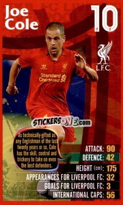 Sticker Joe Cole -  Liverpool 2012-2013
 - Top Trumps