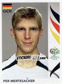 Sticker Per Mertesacker - FIFA World Cup Germany 2006 - Panini