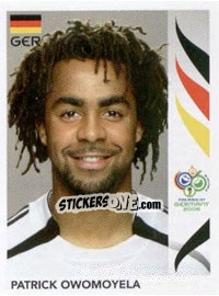 Sticker Patrick Owomoyela - FIFA World Cup Germany 2006 - Panini