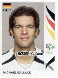Sticker Michael Ballack - FIFA World Cup Germany 2006 n. 25 - Panini