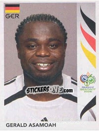 Cromo Gerald Asamoah - FIFA World Cup Germany 2006 - Panini
