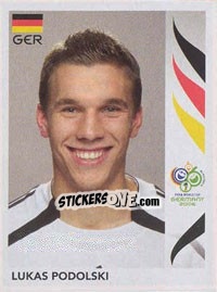 Sticker Lukas Podolski - FIFA World Cup Germany 2006 - Panini