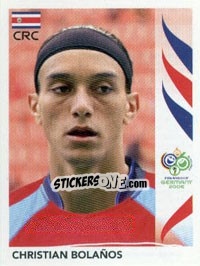 Sticker Christian Bolaños - FIFA World Cup Germany 2006 - Panini