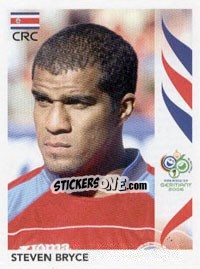 Sticker Steven Bryce - FIFA World Cup Germany 2006 n. 46 - Panini