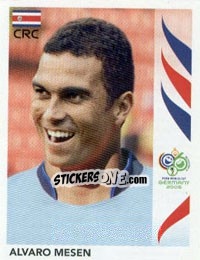 Sticker Alvaro Mesen - FIFA World Cup Germany 2006 n. 54 - Panini