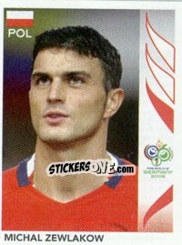 Sticker Michal Zewlakow - FIFA World Cup Germany 2006 n. 62 - Panini