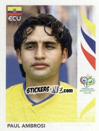 Sticker Paul Ambrosi - FIFA World Cup Germany 2006 n. 77 - Panini