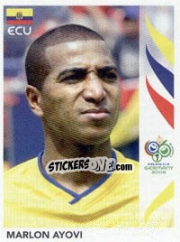 Sticker Marlon Ayovi - FIFA World Cup Germany 2006 - Panini
