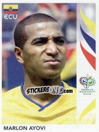 Sticker Marlon Ayovi - FIFA World Cup Germany 2006 n. 78 - Panini