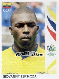 Sticker Giovanny Espinoza - FIFA World Cup Germany 2006 - Panini