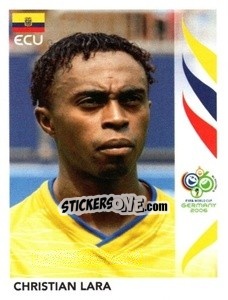 Sticker Christian Lara - FIFA World Cup Germany 2006 n. 83 - Panini