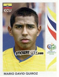 Sticker Mario David Quiroz - FIFA World Cup Germany 2006 - Panini