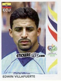 Sticker Edwin Villafuerte - FIFA World Cup Germany 2006 - Panini