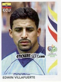 Figurina Edwin Villafuerte - FIFA World Cup Germany 2006 n. 92 - Panini