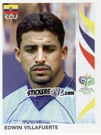 Cromo Edwin Villafuerte - FIFA World Cup Germany 2006 - Panini