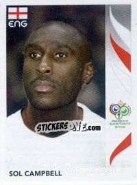 Figurina Sol Campbell - FIFA World Cup Germany 2006 - Panini