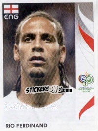 Cromo Rio Ferdinand - FIFA World Cup Germany 2006 - Panini