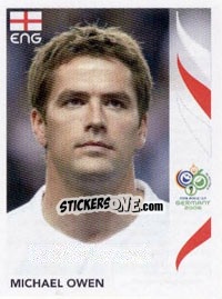 Sticker Michael Owen - FIFA World Cup Germany 2006 n. 110 - Panini