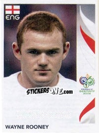 Sticker Wayne Rooney - FIFA World Cup Germany 2006 n. 111 - Panini