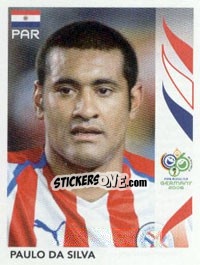 Sticker Paulo Da Silva - FIFA World Cup Germany 2006 - Panini