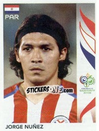 Sticker Jorge Nuñez - FIFA World Cup Germany 2006 - Panini