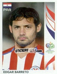 Figurina Edgar Barreto (Diego Barreto) - FIFA World Cup Germany 2006 - Panini