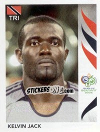 Figurina Kelvin Jack - FIFA World Cup Germany 2006 - Panini