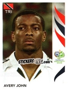 Sticker Avery John - FIFA World Cup Germany 2006 - Panini