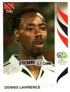 Sticker Dennis Lawrence - FIFA World Cup Germany 2006 - Panini
