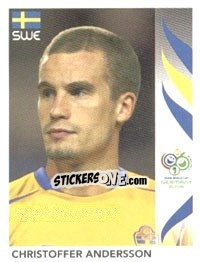 Cromo Christoffer Andersson - FIFA World Cup Germany 2006 - Panini