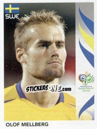 Sticker Olof Mellberg - FIFA World Cup Germany 2006 - Panini