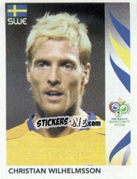 Sticker Christian Wilhelmsson - FIFA World Cup Germany 2006 - Panini