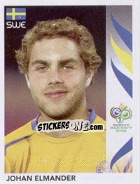 Sticker Johan Elmander - FIFA World Cup Germany 2006 - Panini