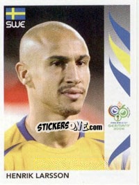 Cromo Henrik Larsson - FIFA World Cup Germany 2006 - Panini