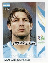 Sticker Ivan Gabriel Heinze - FIFA World Cup Germany 2006 - Panini
