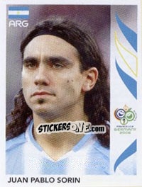 Figurina Juan Pablo Sorin - FIFA World Cup Germany 2006 - Panini