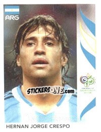 Sticker Hernan Jorge Crespo - FIFA World Cup Germany 2006 - Panini