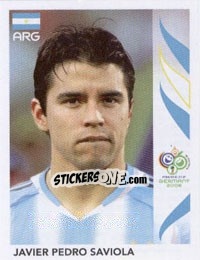 Sticker Javier Pedro Saviola - FIFA World Cup Germany 2006 - Panini