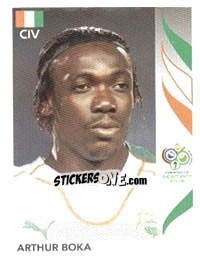 Sticker Arthur Boka - FIFA World Cup Germany 2006 - Panini
