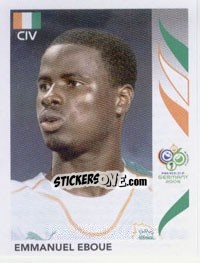 Sticker Emmanuel Eboue - FIFA World Cup Germany 2006 - Panini