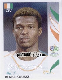 Sticker Blaise Kouassi - FIFA World Cup Germany 2006 - Panini