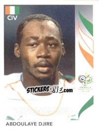 Sticker Abdoulaye Djire - FIFA World Cup Germany 2006 - Panini